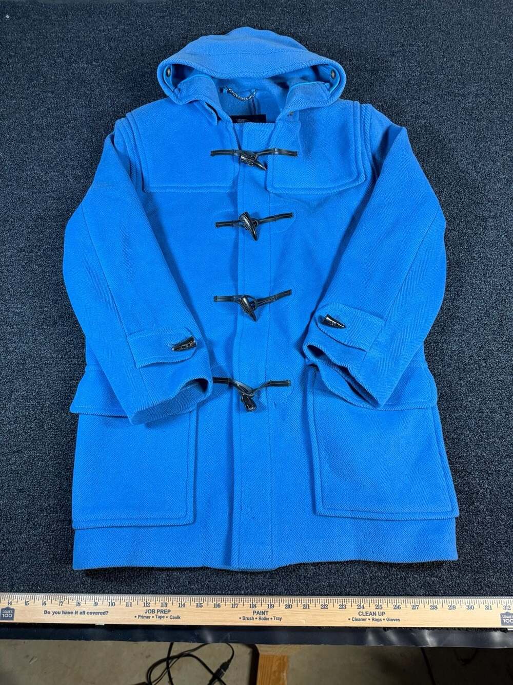 Burberry London Mini Duffle Coat Blue US 12 NWT